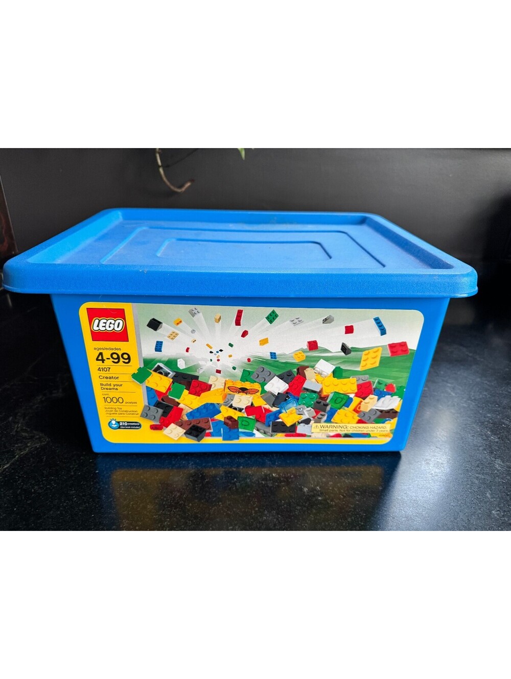 Vintage LEGO Creator 4107 Build Your Dreams Tub (1000 Pcs) w/ Manual & Baseplate